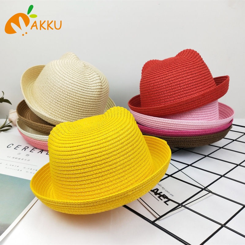 mũ cho mũ trẻ em mũ cô gái mũ mèo con ngoài trời dễ thương AKKU