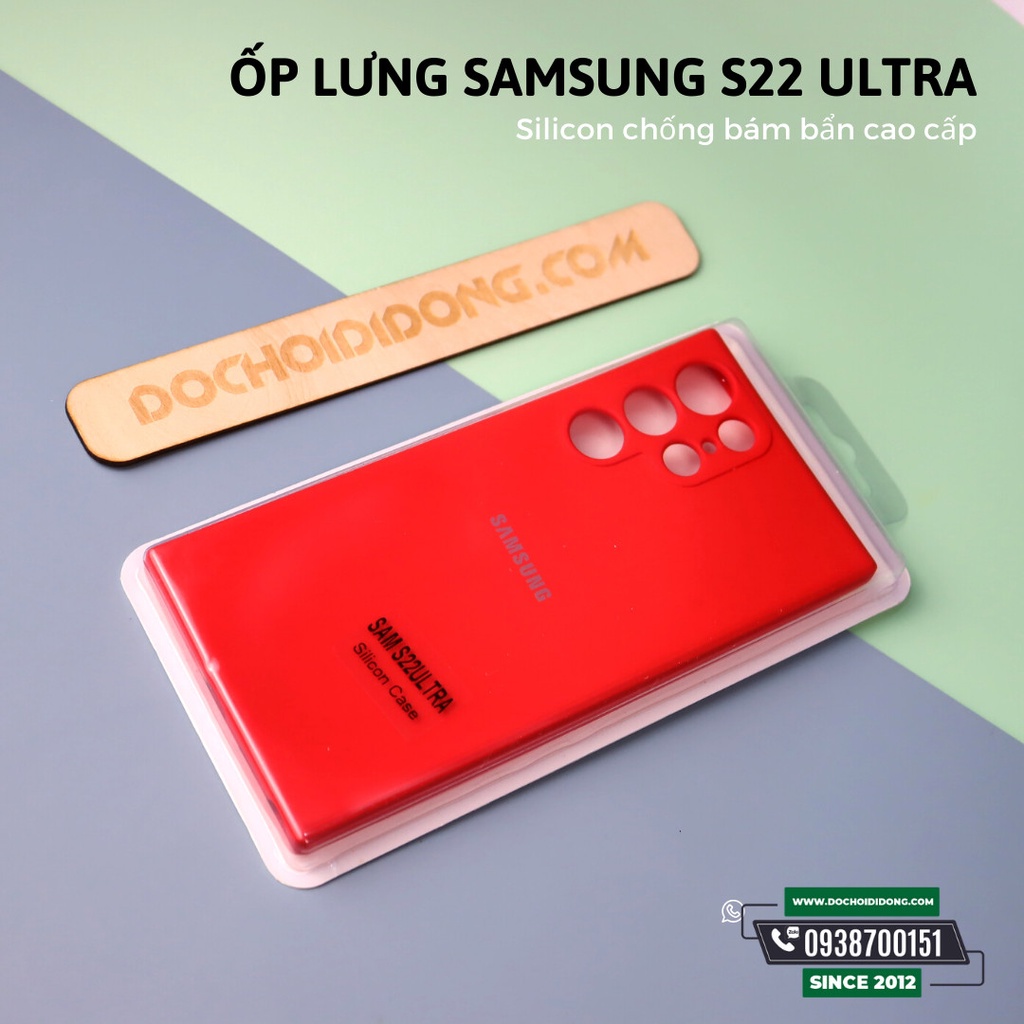 Ốp Lưng Samsung S22 Ultra Silicon Chống Bẩn Cao Cấp