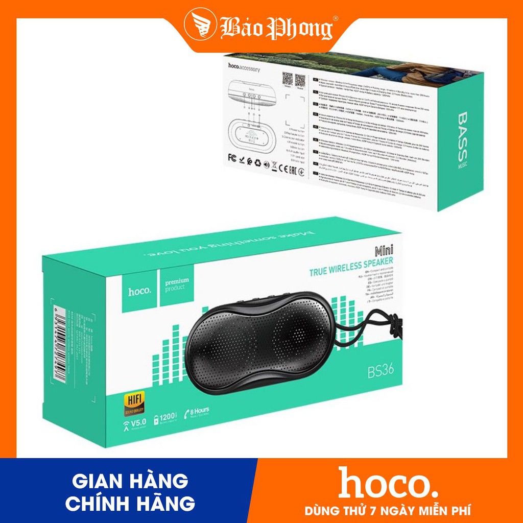 Loa Bluetooth TWS HOCO BS36- Chính hãng