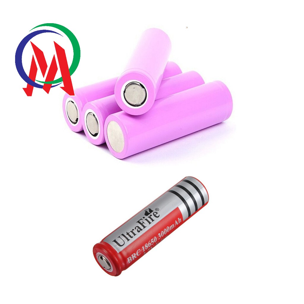 Pin sạc 3V7 - 4200mah màu đỏ loại 1 xịn dùng cho quạt và đèn pin