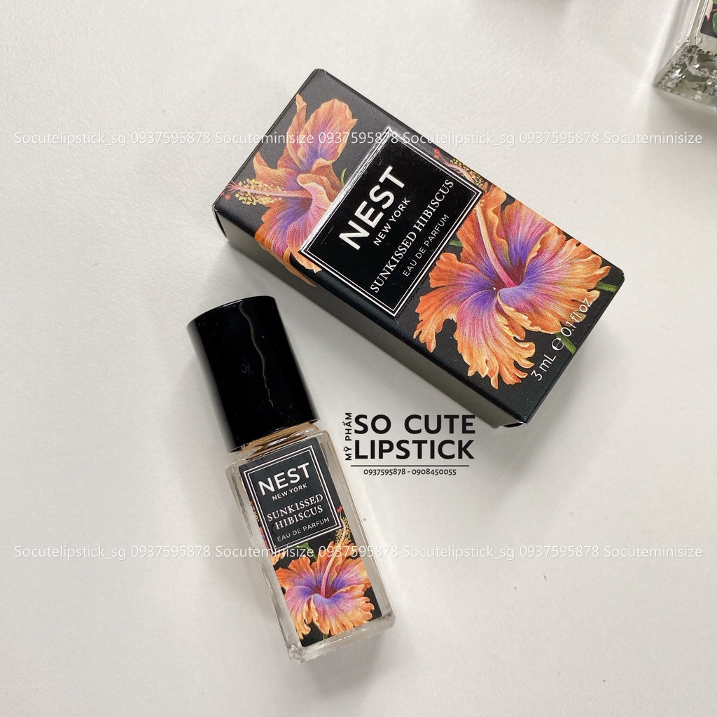 Nước Hoa Nữ NEST Golden Nectar / New York Sunkissed Hibiscus / Wild Poppy Mini EDP 3ml