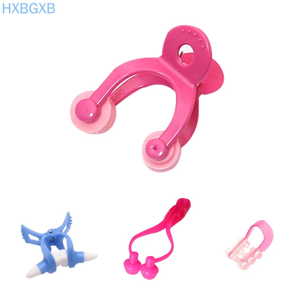 (Hàng Mới Về) Set 4 Kẹp Định Hình Mũi Thẳng Mini Có Thể Điều Chỉnh Tiện Dụng