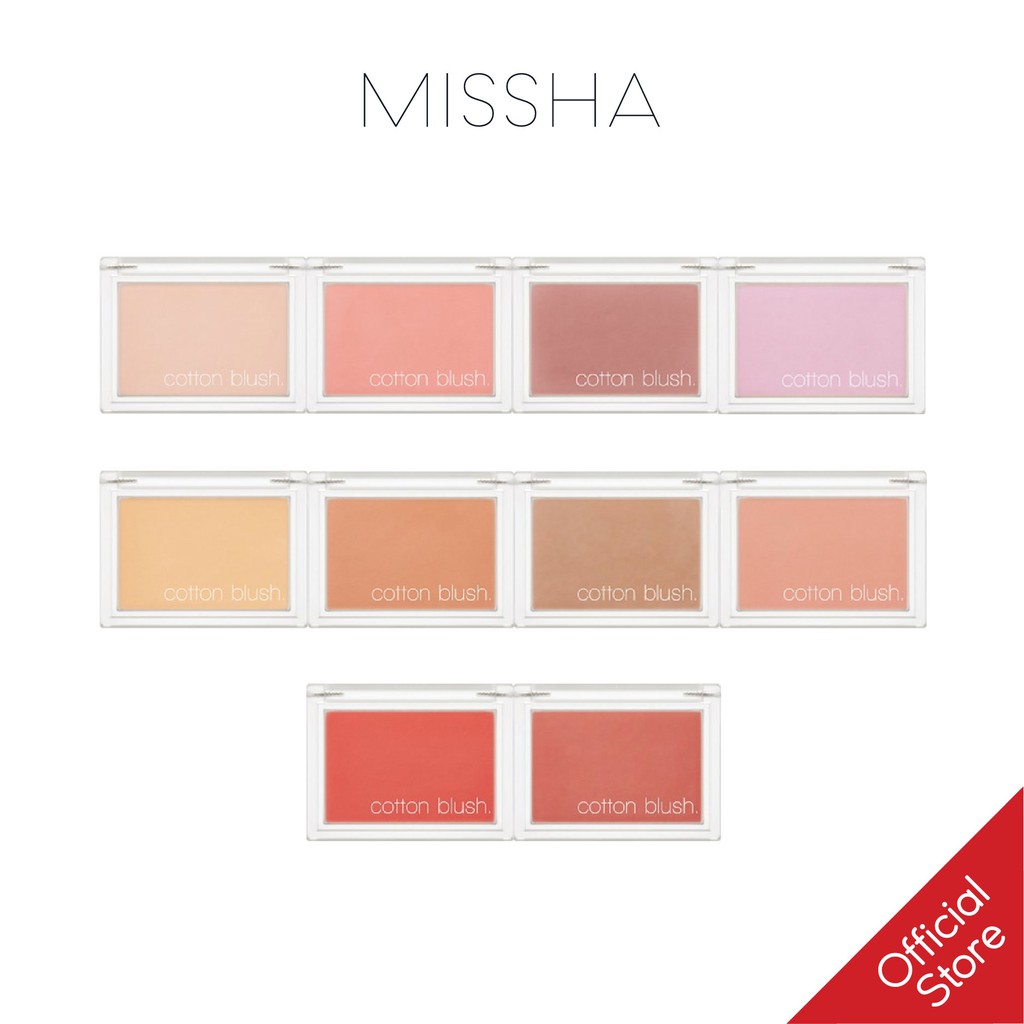 [Mã COSDEP -8% ĐH250k]Phấn Má Hồng MISSHA Cotton Blusher 4g