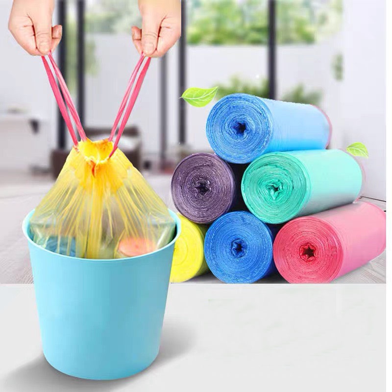 Sale !!! Túi Đựng Rác Tự Phân Huỷ Có Dây Rút - 45x50 Cm - 15 túi/Cuộn (SP001756 ) Shop Phúc Yến