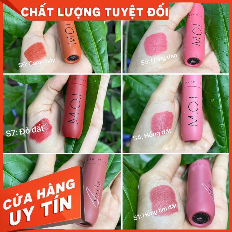 [XẢ KHO] Son kem lì S.Girls by Hương Giang - Son Hồ Ngọc Hà MOI Cosmetics [Chính hãng]