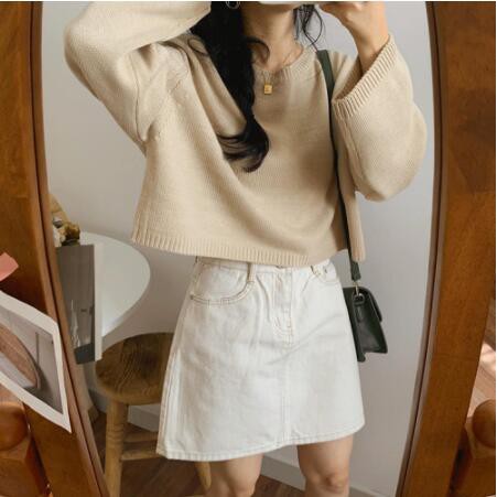 Áo Sweater chui đầu tay dài kiểu Hàn Quốc dễ thương | BigBuy360 - bigbuy360.vn