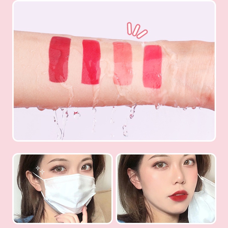 [Hàng mới về] Son Môi Dạng Lỏng Dưỡng Ẩm Không Dễ Phai Màu