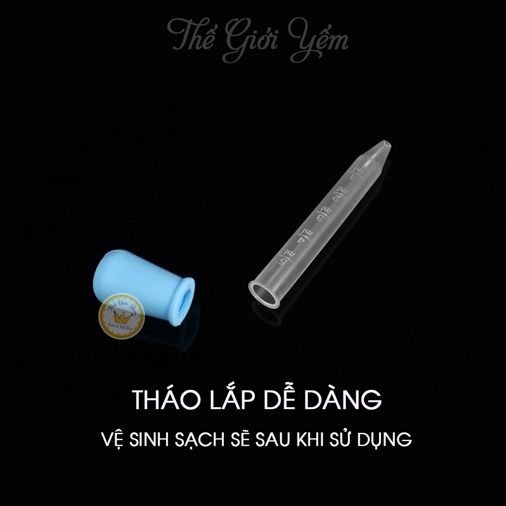 Ống hút bón sữa nhỏ thuốc cho bé không chịu uống thuốc bú bình an toàn loại 5ml
