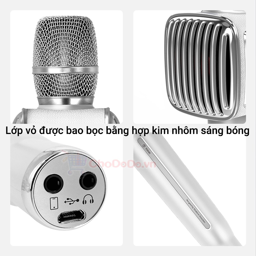 Tosing G6+ Mic Karaoke Bluetooth Đa Năng Cao Cấp - Kết Nối Loa Ngoài - Âm Thanh Cực Hay - Mẫu Mới 2021