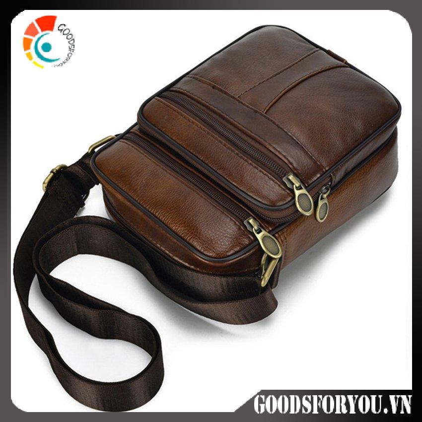 Túi Đeo Chéo Da Bò Cho Nam