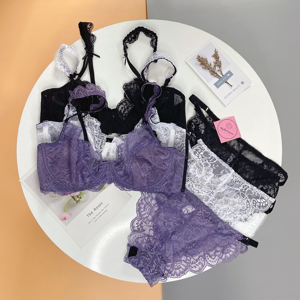 Áo lót mỏng không đệm - có kèm quần - RUBYCHARM-BG-693577-2894 | BigBuy360 - bigbuy360.vn