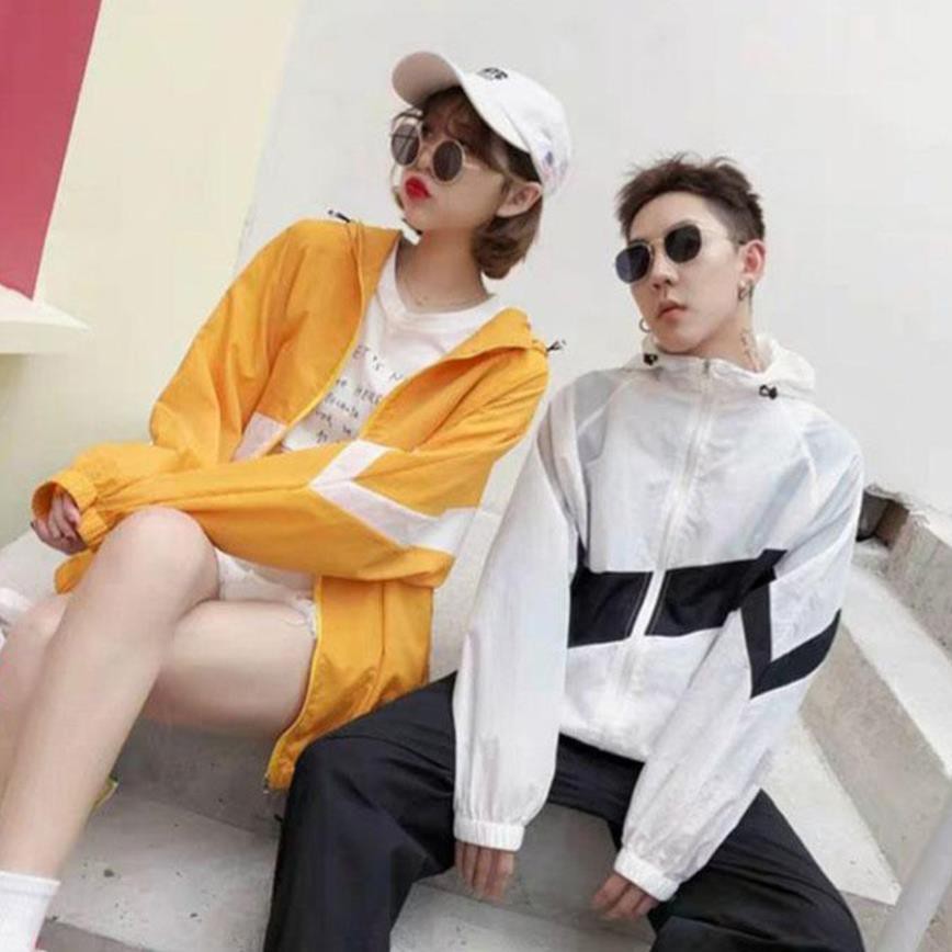 [S04] Áo khoác nam nữ cặp đôi Áo khoát nam gió dù 2 lớp chống nắng phối xéo siêu chất đẹp-A329 | BigBuy360 - bigbuy360.vn