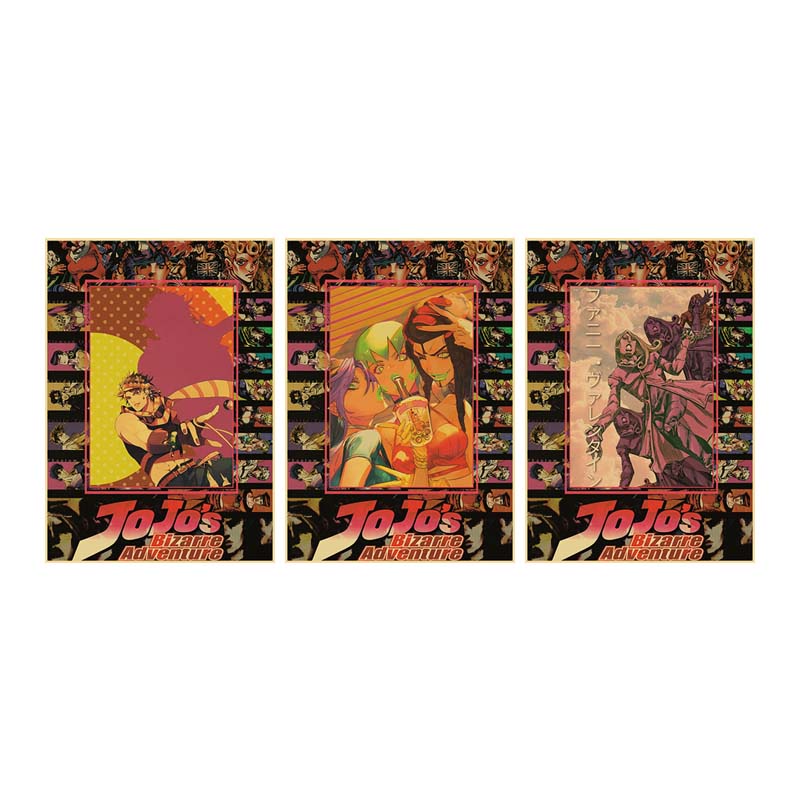 Poster Dán Tường Trang Trí In Hình Anime JoJo Bizarre Adventures Nghệ Thuật