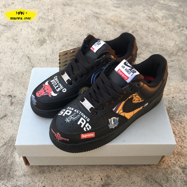Cực độc Giay Nike Air Force 1 Supreme Chicago Bulls đen Fullbox Shopee Việt Nam