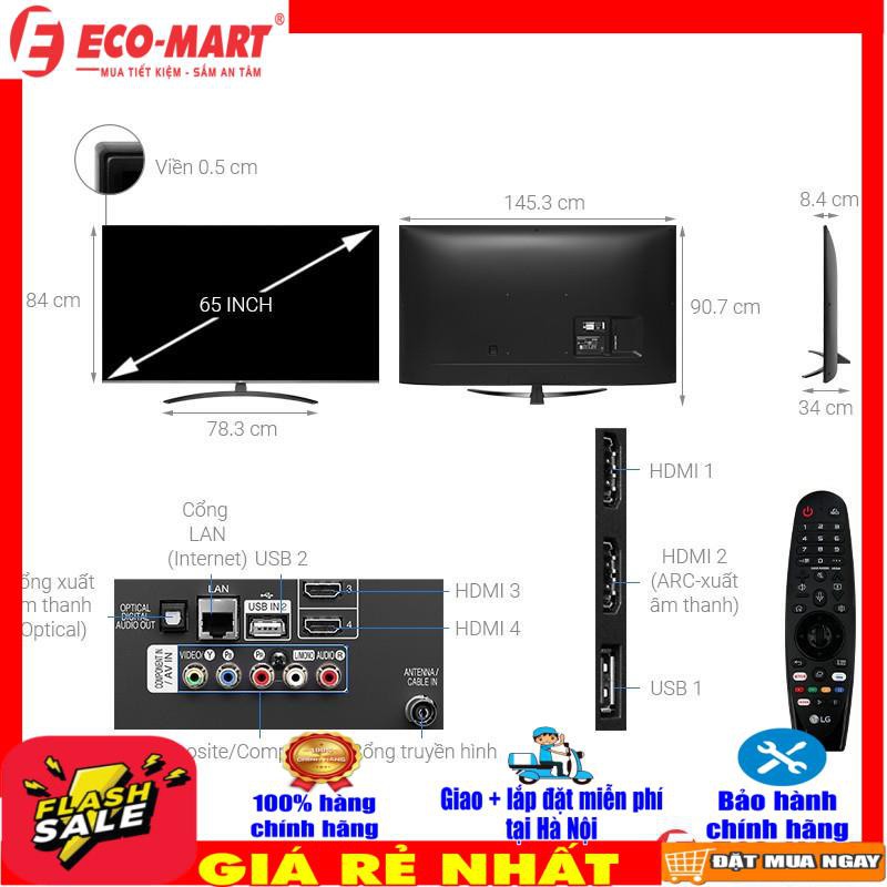 65UM7600PTA Smart Tivi LED LG 65 inch 65UM7600PTA, 4K UHD, HDR