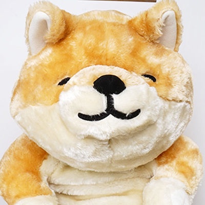 Gối ôm Búp bê dài thanh dài Chó akita, đồ chơi nhồi bông chính hãng shiba, Nhật Bản