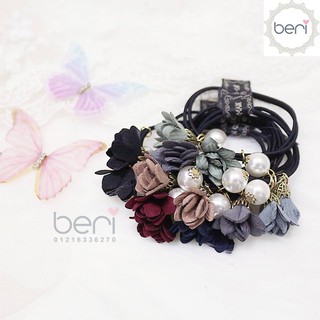 Cột tóc hoa ngọc trai Hàn Quốc BERI (đen) - CT021