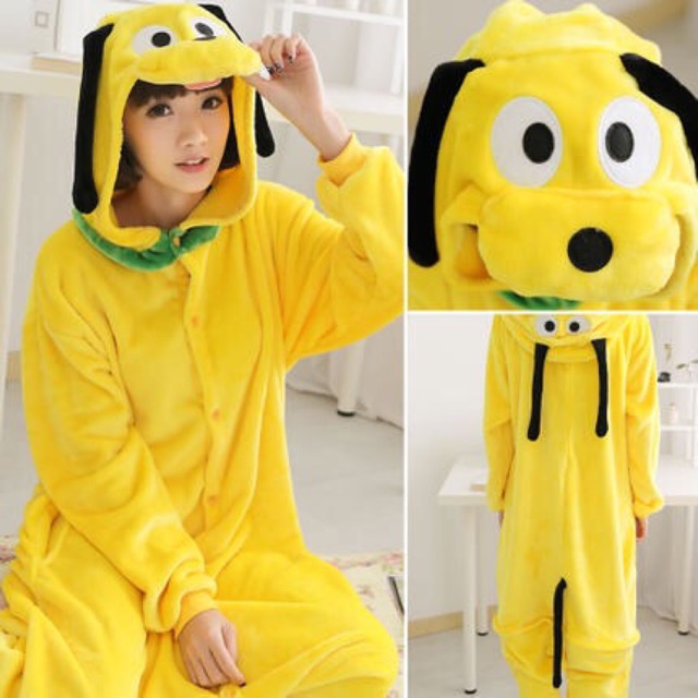 Bộ Đồ Thú Chó Vàng Pluto Bông Nhưng Shop Chie