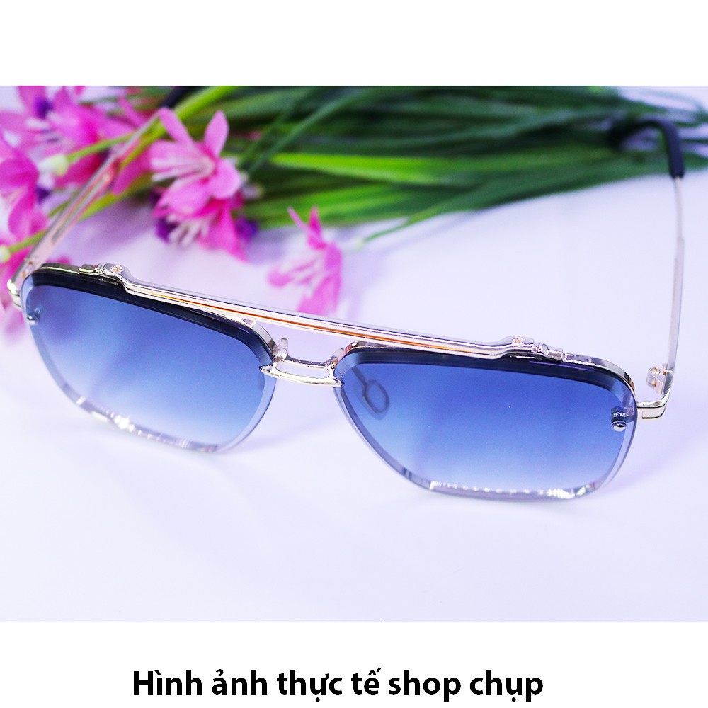 Kính râm nam M12A vuông cá tính phiên bản hàn quốc chống tia cực tím phân cực lái xe ngoài trời gọng hợp kim thép