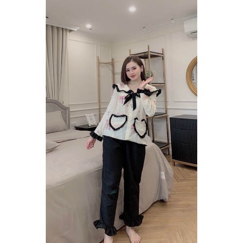 BỘ PIJAMA ĐŨI TIỂU THƯ HÀNG CAO CẤP LOẠI 1 ( HÌNH THẬT + CLIP THẬT + CÓ SẴN ) | BigBuy360 - bigbuy360.vn