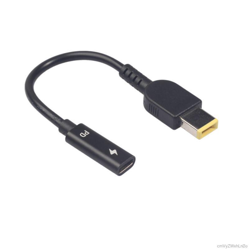 Sale 70% Cáp chuyển đổi đầu USB Type C sang đầu dương vuông, black Giá gốc 90,000 đ - 65A109