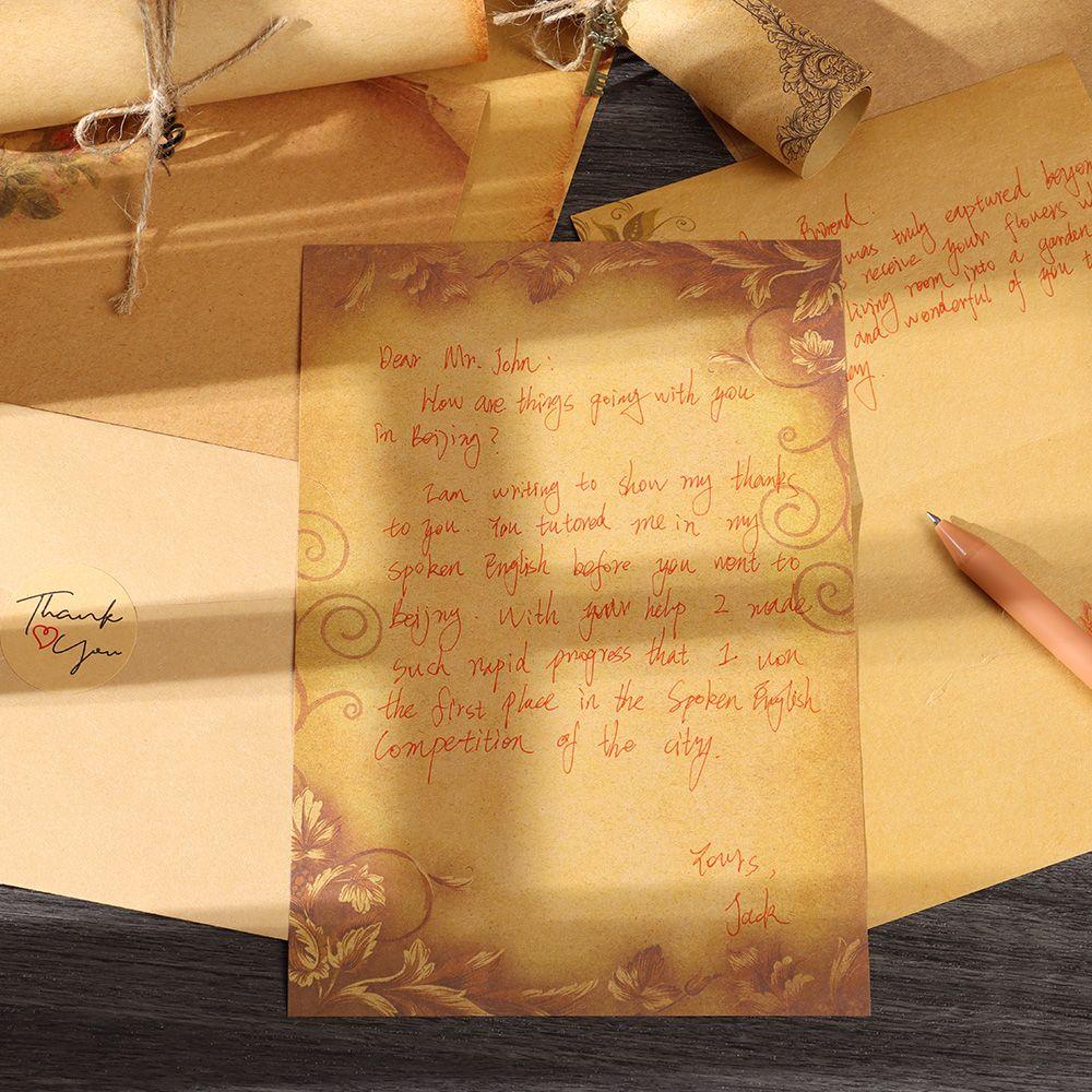 Bộ Bìa Thư Giấy Phong Cách Retro Tự Làm