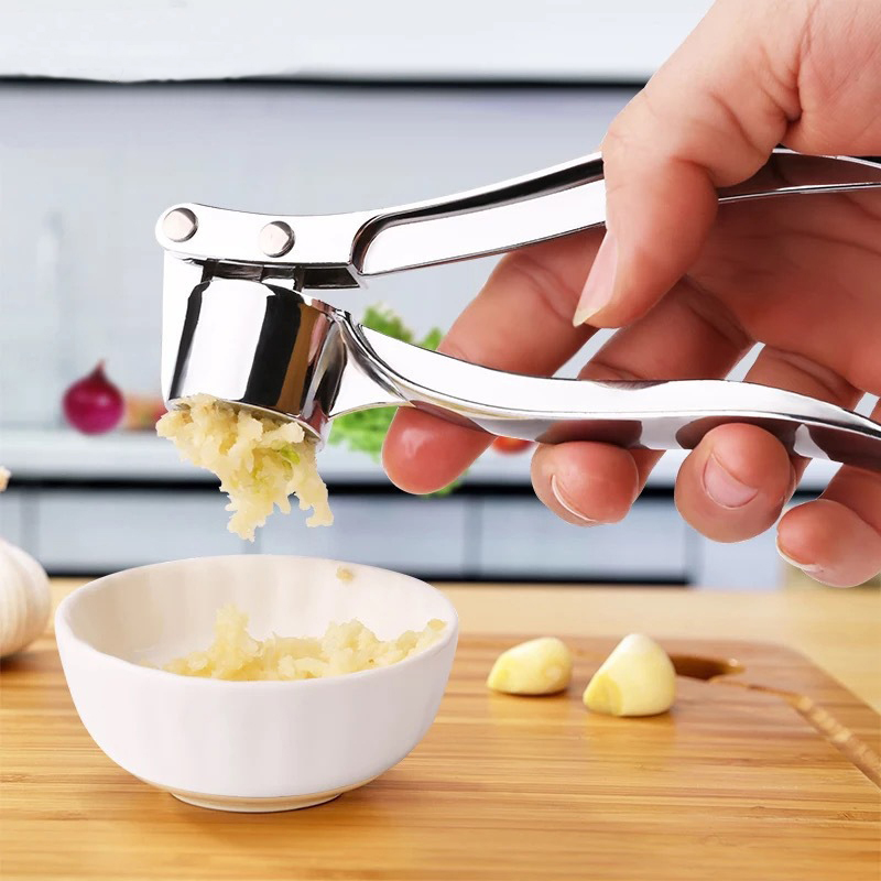 Dụng Cụ Nghiền Tỏi / Gừng / Rau Củ Cầm Tay Bằng Thép Không Gỉ Cho Nhà Bếp
