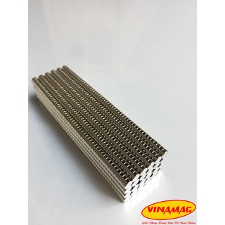 100 Viên nam châm đất hiếm NdFeB phi tròn 4x2.5mm, lực từ cực mạnh, nam châm tròn trụ