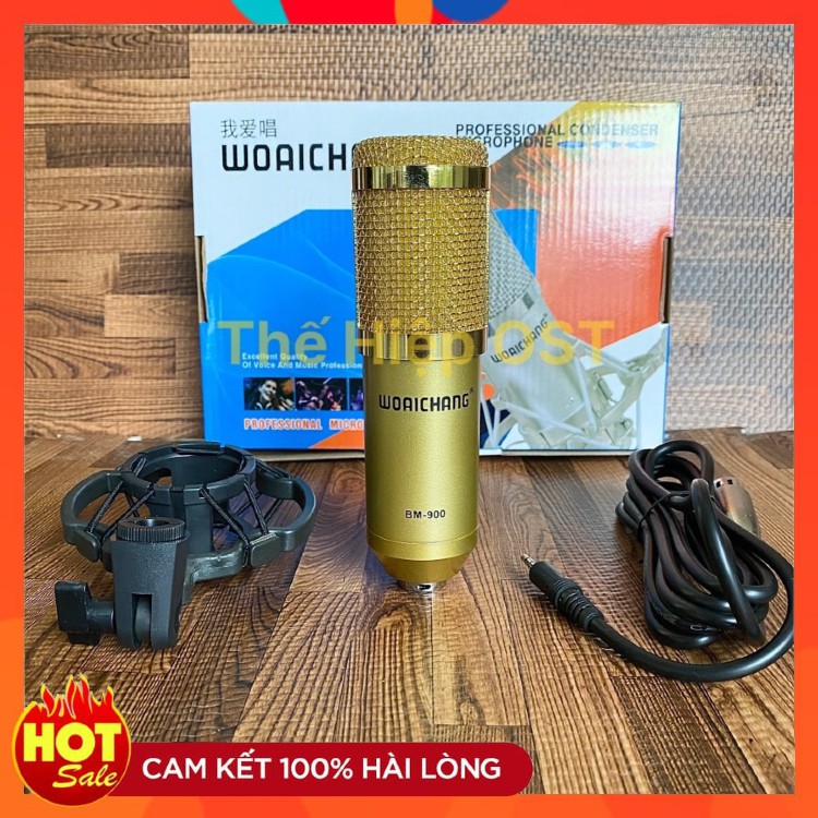 Mic Thu Âm BM900 Woaichang Hát Livestream ,Thu Âm Cực Hay . ⚜️FREESHIP⚜️ Bảo Hành Lên Đến 12 Tháng