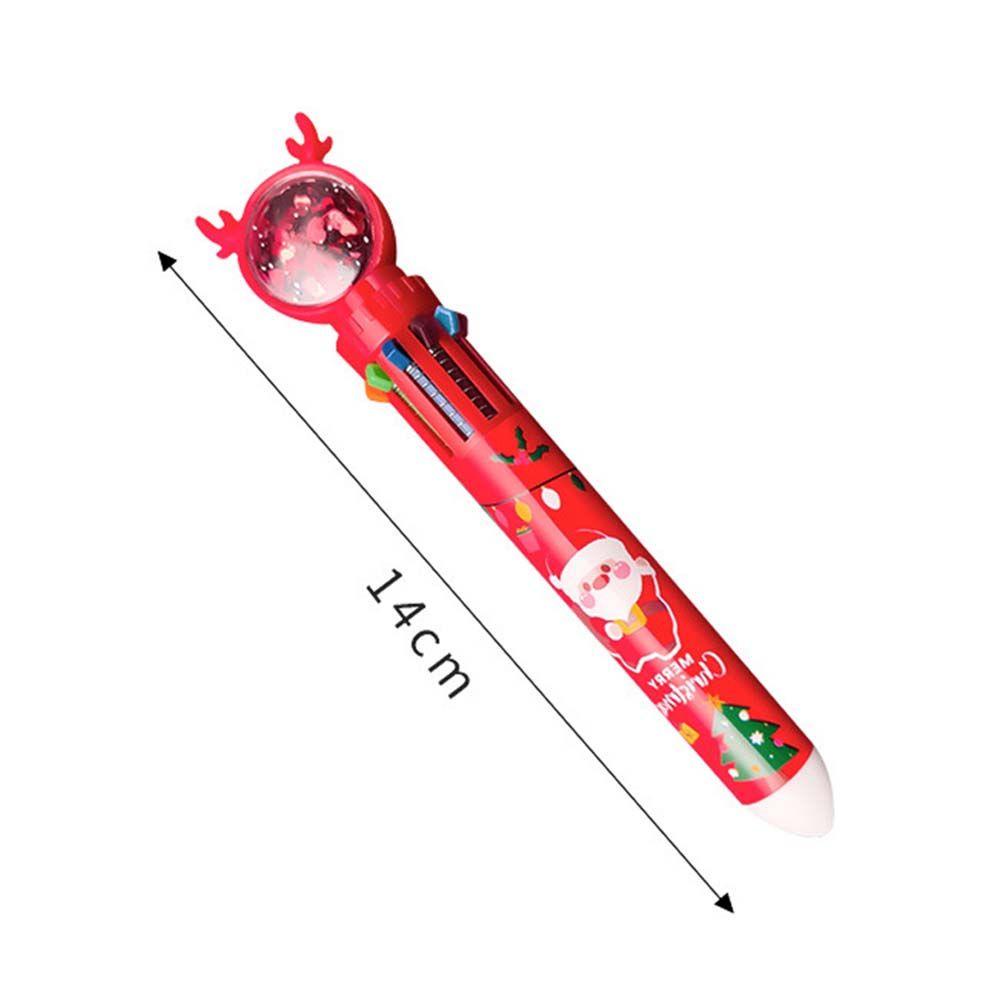 Bút Bi 10 Màu Chủ Đề Giáng Sinh Đáng Yêu