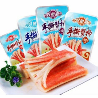 Thanh Cua Sốt Cay Hồ Nam Ăn Liền 1 gói 14g - Thanh Cua Ăn Vặt Trung Quốc