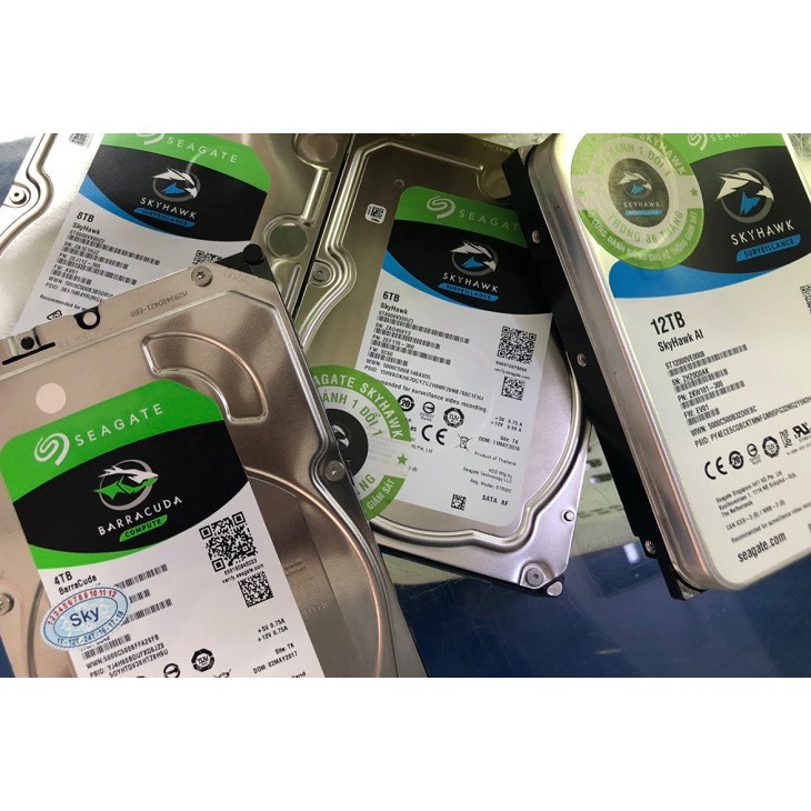 Ổ Cứng HDD Seagate SkyHawk 8TB 7200Rpm 3.5 inch 256MB Cache SATA3 6.0Gb/s ST8000VX004 (Phiên bản mới)