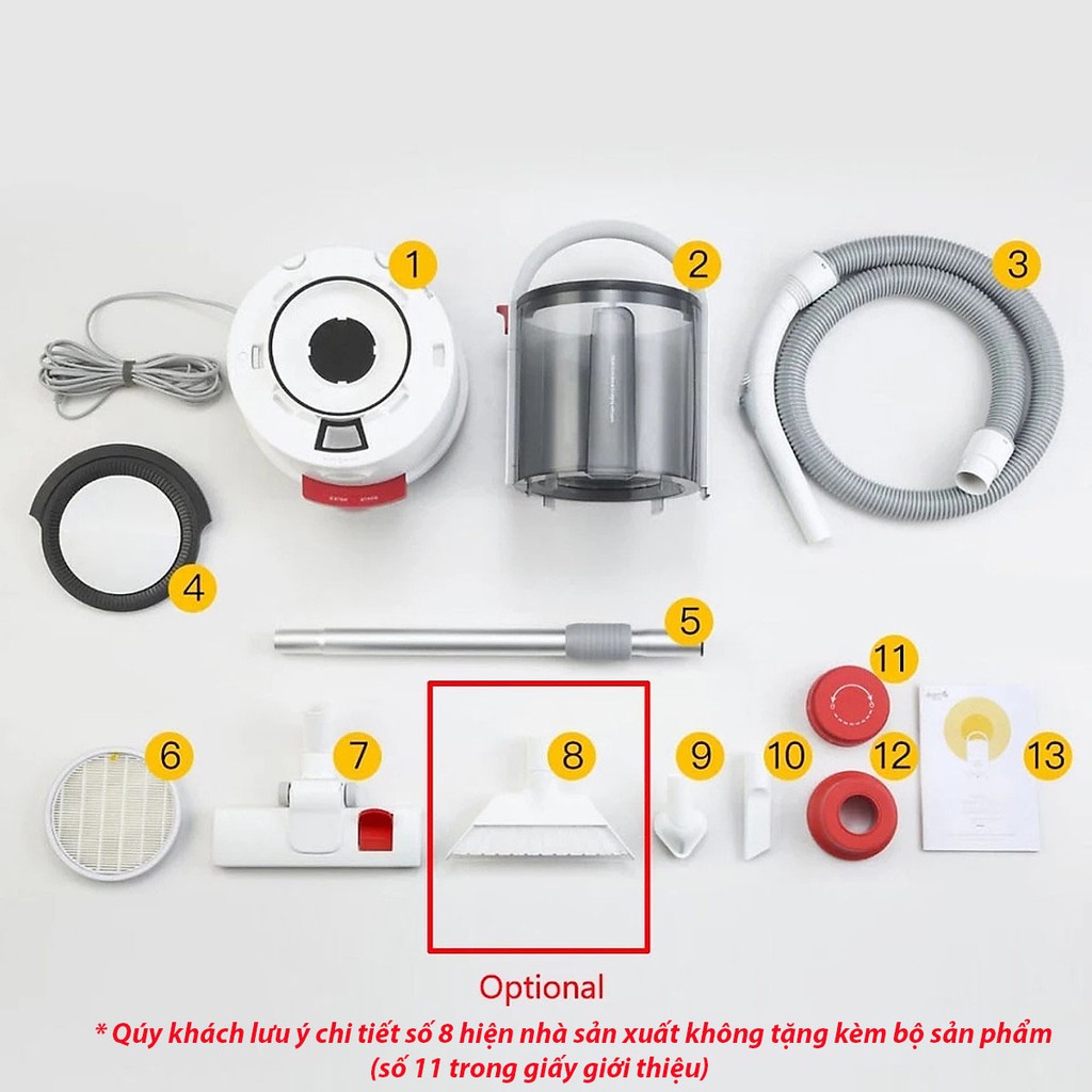 Máy hút bụi khô và ướt cao cấp Deerma TJ200, TJ210 (Bảo hành) | BigBuy360 - bigbuy360.vn