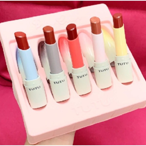 Set 5 son lì TUTU PLAY COLOR MARS GRAVITATION LIPSTICK TUTU5290