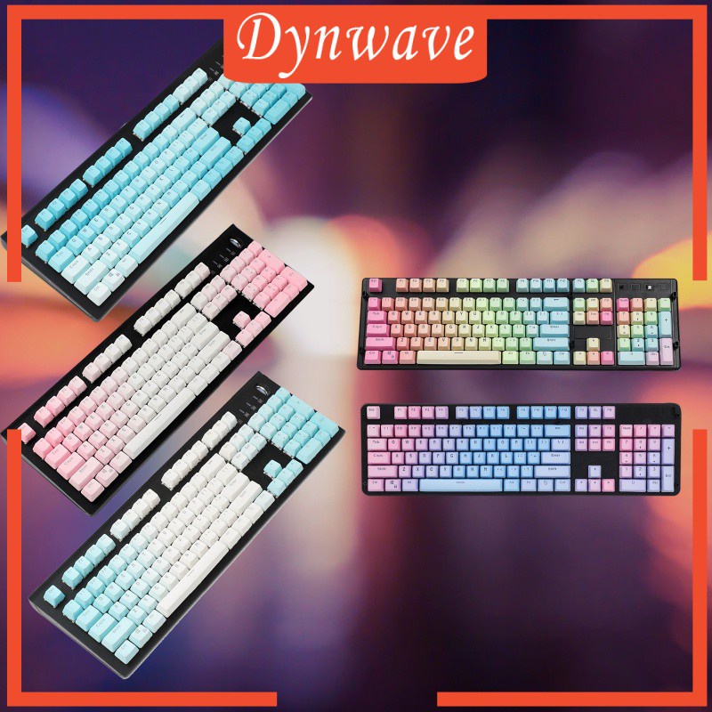 [DYNWAVE] 104 Keys Mechanical Switch Keyboard Keycaps PBT Keycaps