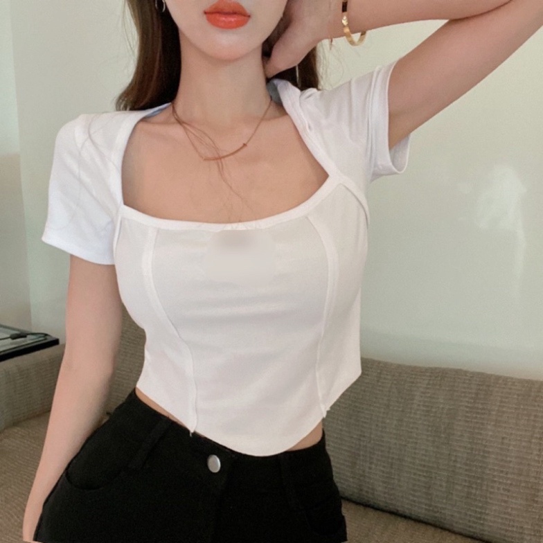 Áo CRT Cổ Vuông 3 Màu