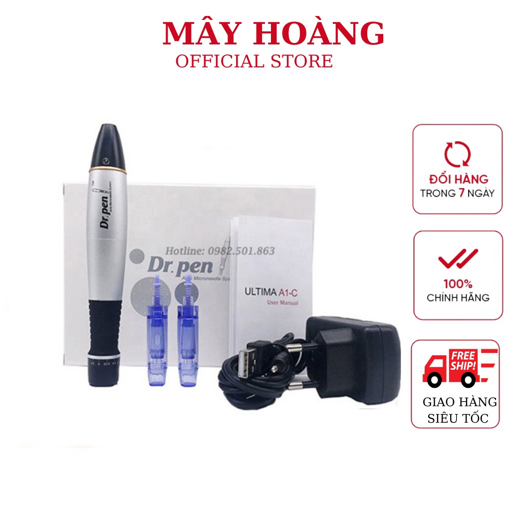 Máy Phi KIM Cấy Tảo Derma Dr Pen Mạnh Mẽ Ultima A1-C ( hàng chuẩn)