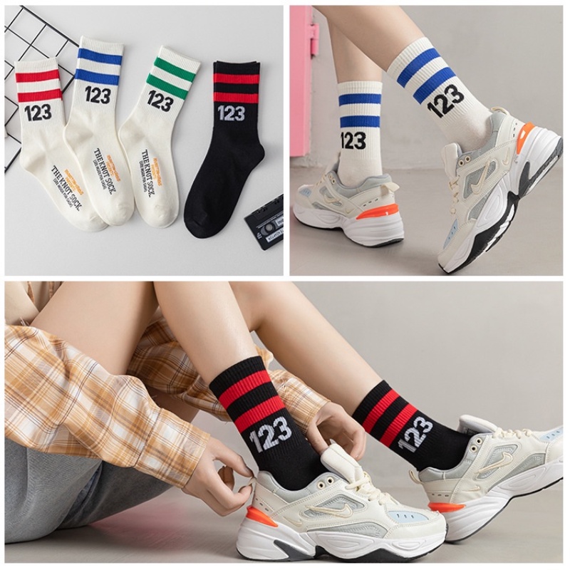 Đôi Vớ Cotton Ấm Áp Thoải Mái Thời Trang Hàn Quốc Cho Nữ