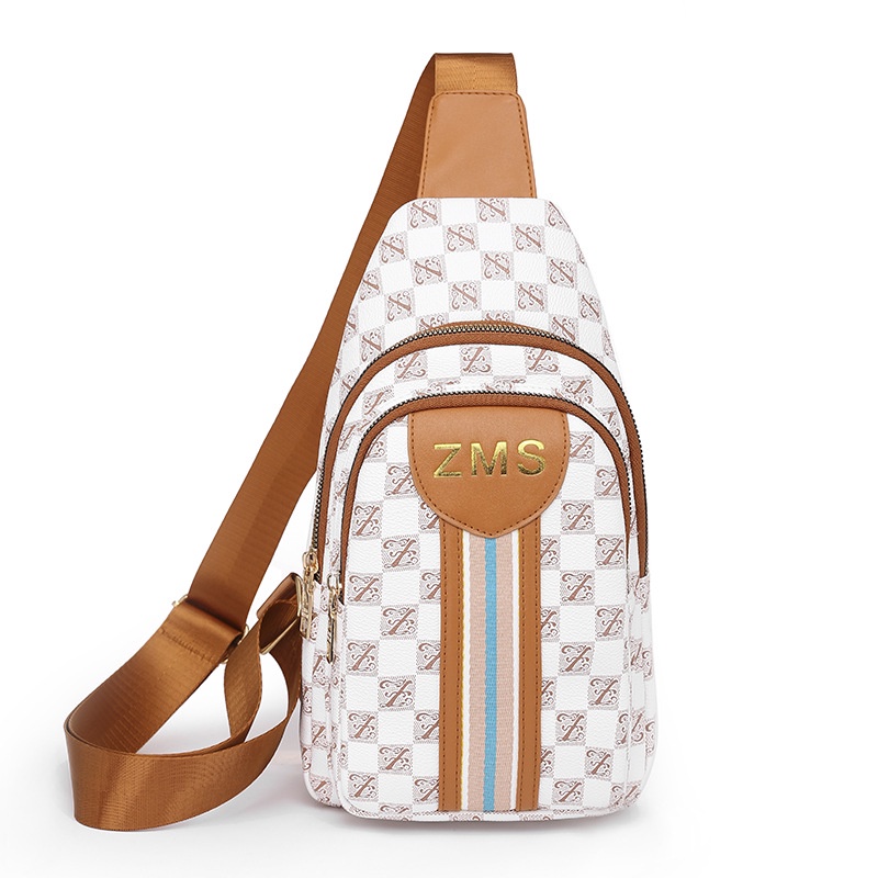 Túi Đeo Chéo Ngực Chất Liệu Da Mềm Phong Cách Hàn Quốc Cá Tính Cho Nữ