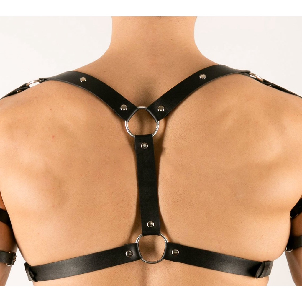 Đai Da Đeo Trước Ngực Phong Cách Punk Cá Tính Cho Nam