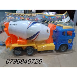Đồ chơi mô hình xe trộn bê tông loại lớn hàng Việt Nam