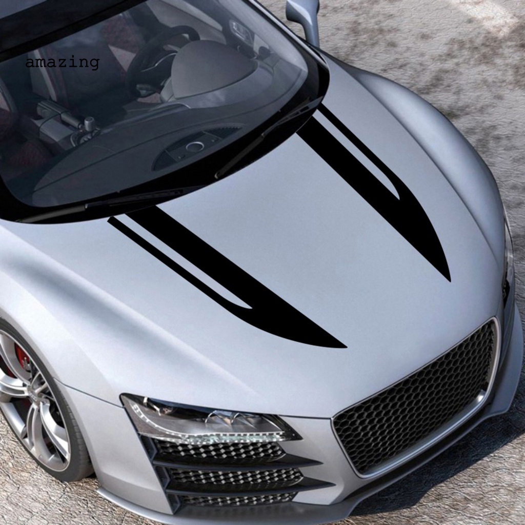 FENDER Set 2 Đề Can Dán Trang Trí Xe Hơi Đua Họa Tiết Kẻ Sọc