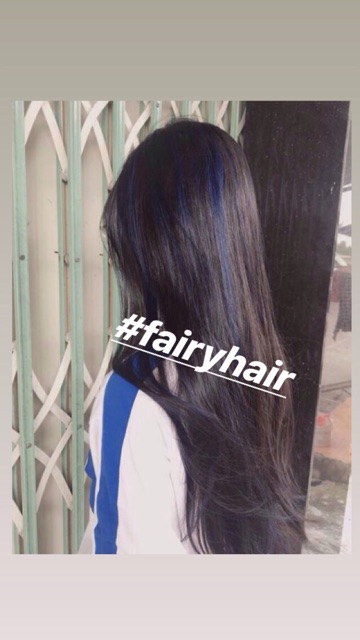 Thuốc nhuộm tóc màu XANH DƯƠNG ĐEN KHÓI (kèm trợ dưỡng và găng tay) | BigBuy360 - bigbuy360.vn