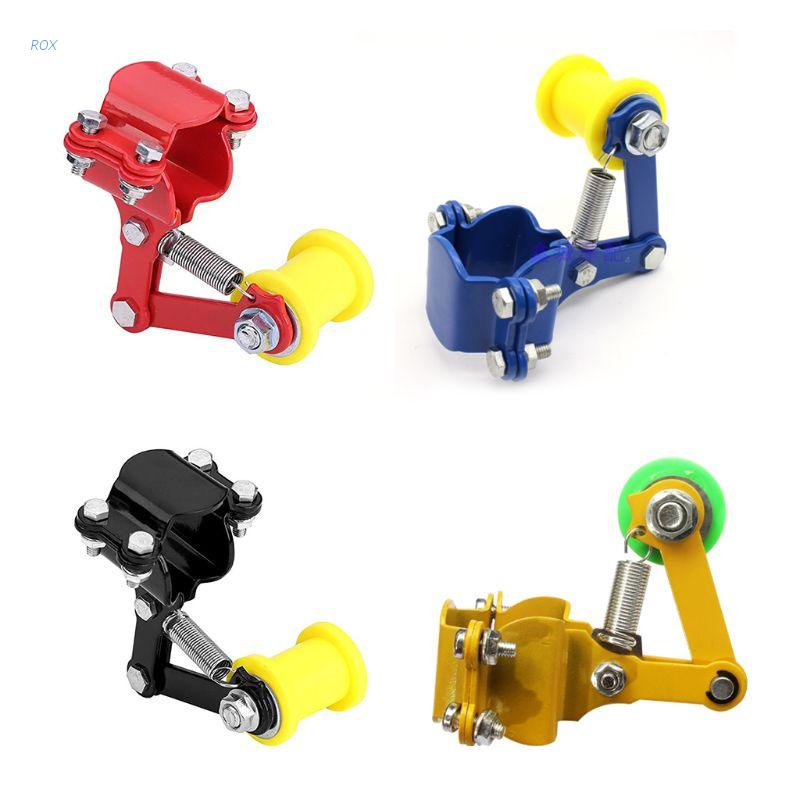 Dụng cụ con lăn kéo căng dây xích bằng nhôm điều chỉnh được cho xe máy Dirt Pit Bike ATV