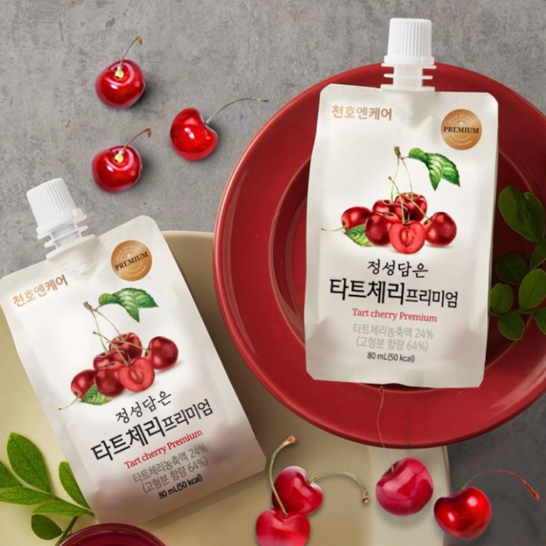 Nước Ép Dinh Dưỡng Cherry Đỏ Thượng Hạng Chunho Ncare – Hộp 30 Gói | Xù Korea