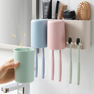 Kệ đựng bàn trải và 3 cốc đánh răng ecoco e1615 cực kỳ tiện lợi