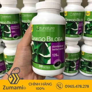 [Date xa] Viên uống bổ não Ginkgo Biloba 120mg chai 340 viên