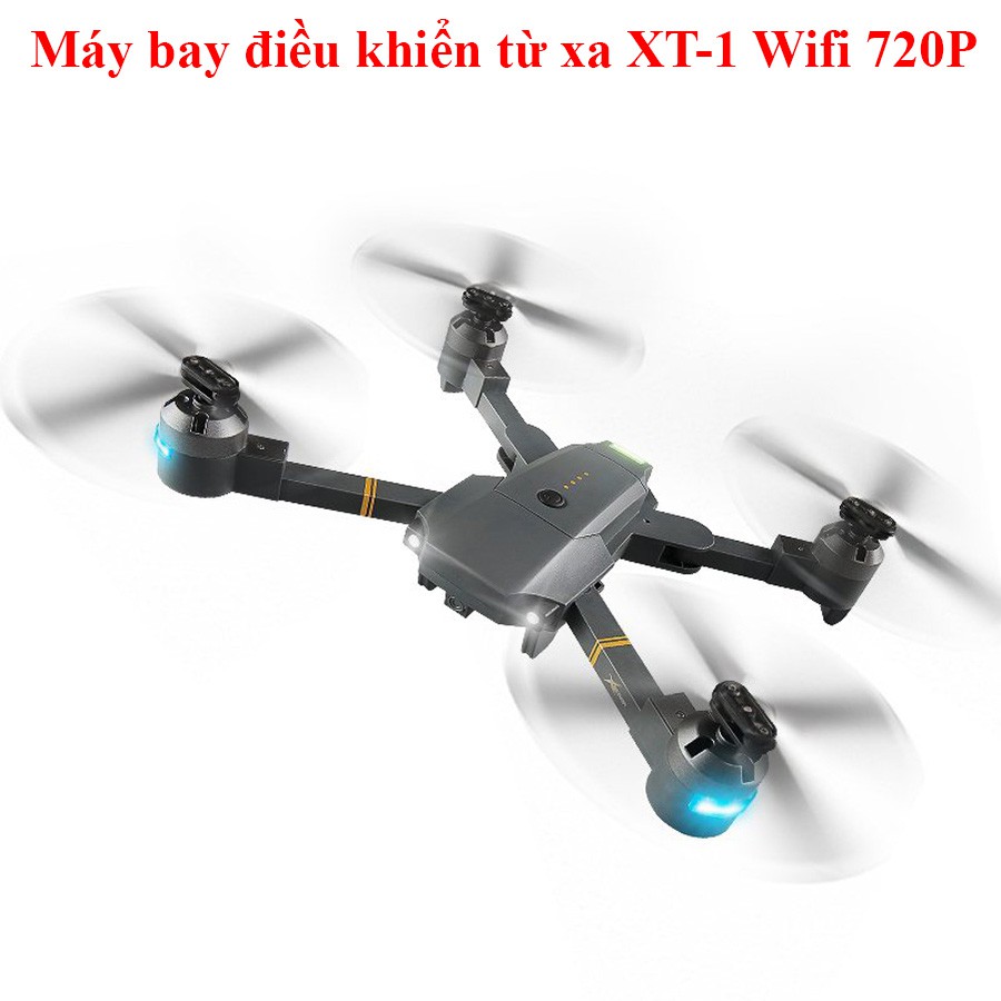 Flycam XT-1 Động Cơ Mạnh,Camera Chống RungMáy Bay Điều Khiển Từ Xa Xt-1 Kết Nối Wifi Quay Phim Chụp ảnh Full Hd 720P