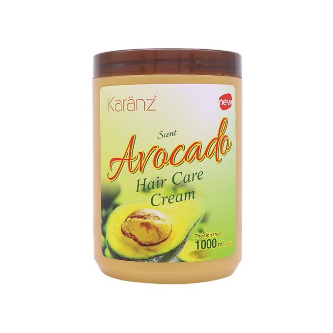 Kem ủ tóc (hấp dầu) dưỡng tóc mềm mượt Karanz Hair Care Cream Avocado Scent 1000ml.