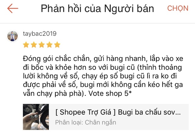 [ Shopee Trợ Giá ] Bugi ba chấu sovko nhập khẩu từ đức